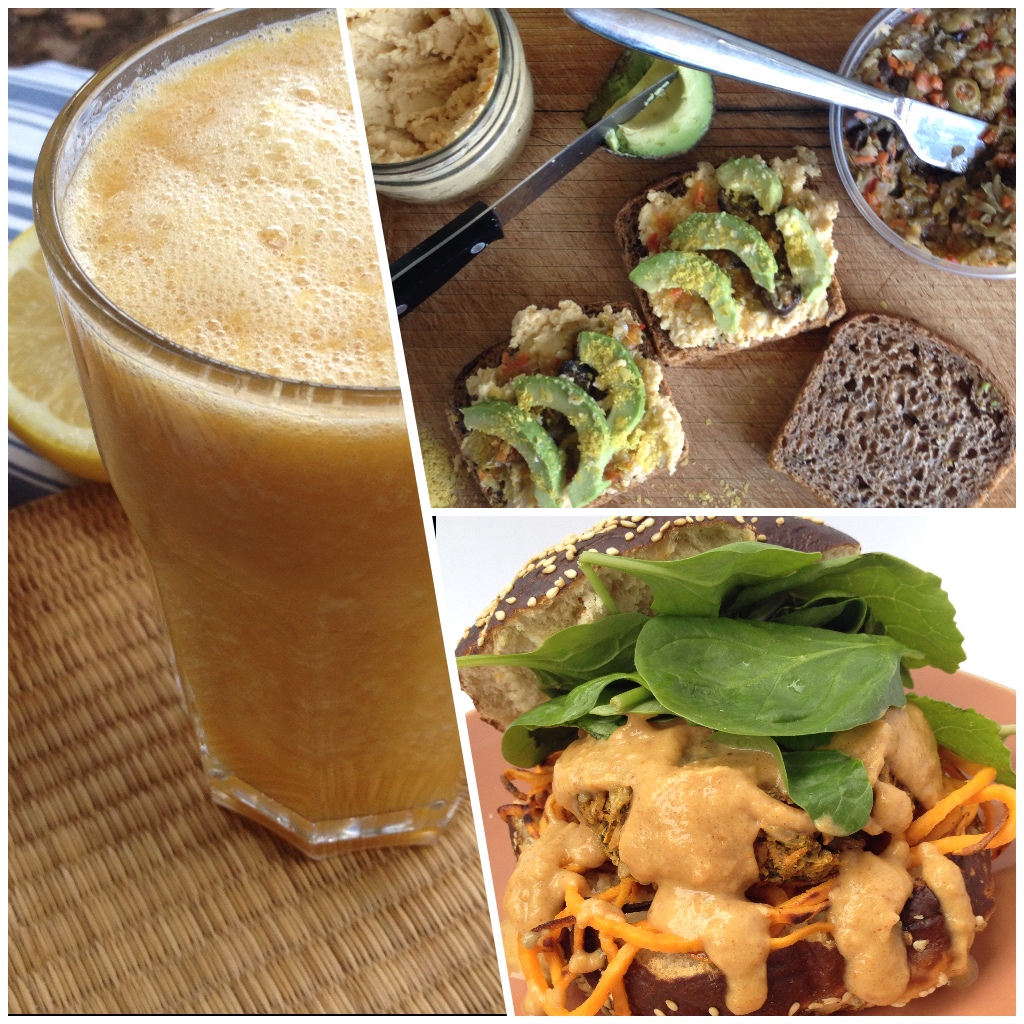 Day 15: Review of the Flu-Fighter Smoothie, Classic Hummus and Thai Sweet Potato Burgers