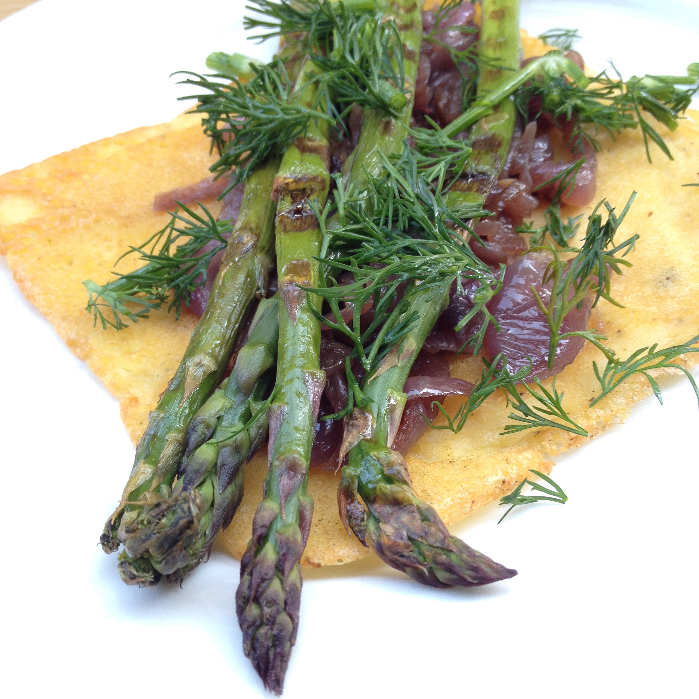 Day 2: My New Roots Challenge – Review of Socca with Asparagus, Dill and Feta