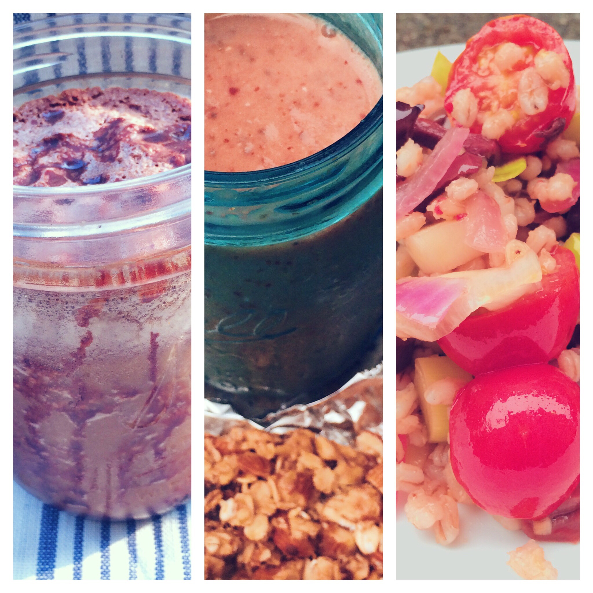 Mega Minimalist Baker Review: Cold Brew Frappe, Cherry Lime Smoothie, G  Kepranola Bars and Wheat Berry Salad